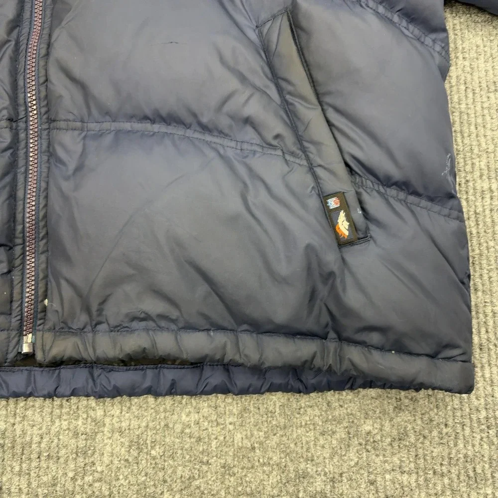 Denver Broncos Reebok Puffer Jacket Mens XL‎ Navy Down On Field Team Apparel